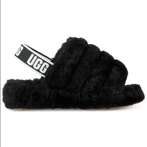 Ugg Fluff Yeah Slide - Black Size 6